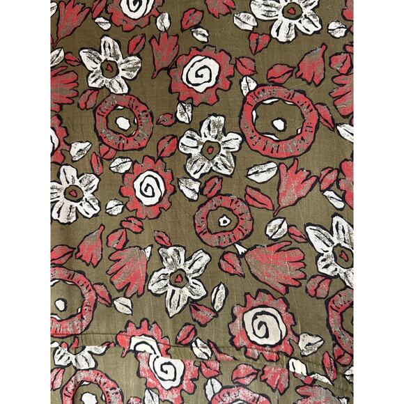 Vintage Liz Claiborne Brown Floral Floral Dress Womens 4 Small Drop Waist Boho - Picture 3 of 10